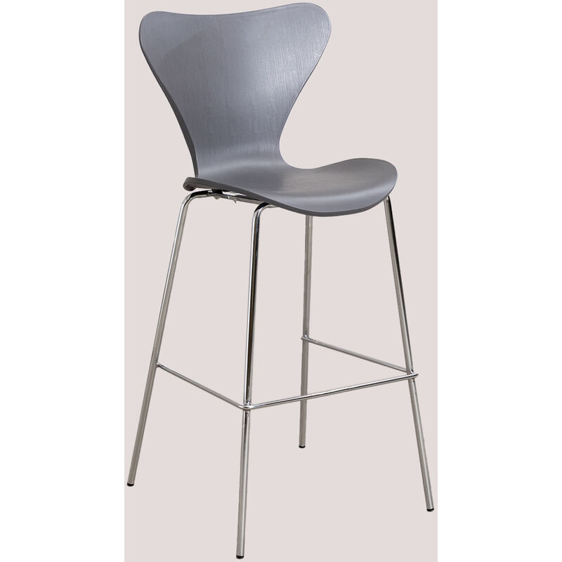 

Taburete Alto Uit SKLUM - Gris Oscuro ↑76 cm Gris Cromado
