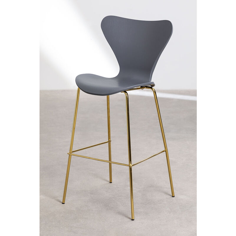

Taburete Alto Uit SKLUM - Gris Oscuro ↑76 cm Dorado
