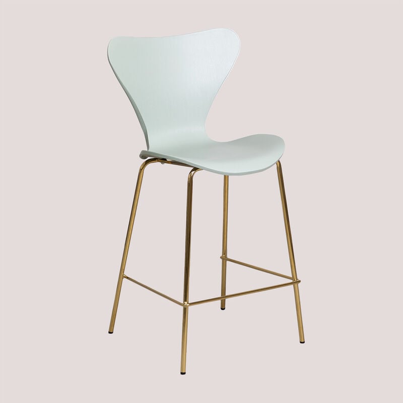 

Taburete Alto Uit Celadón ↑66 cm Dorado - Sklum