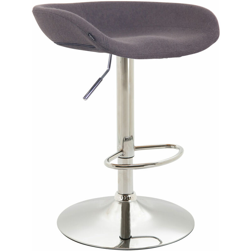 

Taburete Anaheim Tapizado En Fieltro Gris Metal cromado