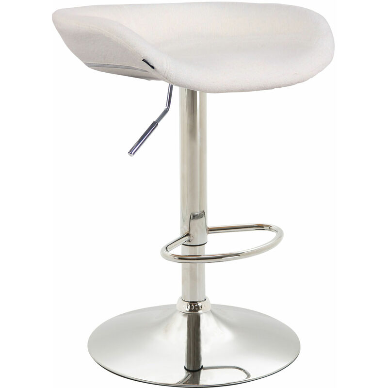 

CLP - Taburete Anaheim Tapizado En Fieltro Blanco Metal cromado