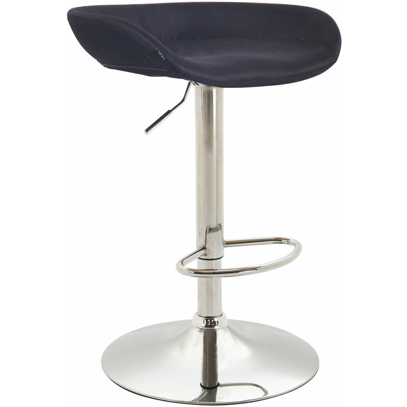 

Taburete Anaheim Tapizado En Tela Negro Metal cromado