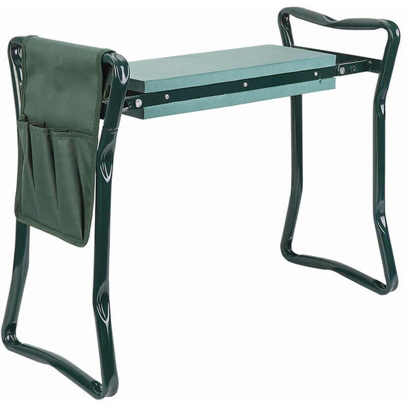 

Taburete Arrodillado de Jardín 2 en 1 Asiento de Rodillas de Jardín, Banco de Rodillas para Jardín, con Bolsa de Herramienta, Plegable y Portátil,