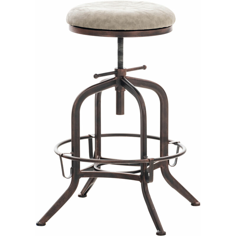 

CLP - Taburete Avadi En Estilo Industrial Gris Bronce