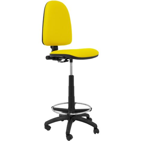 Taburete Ayna similpiel amarillo