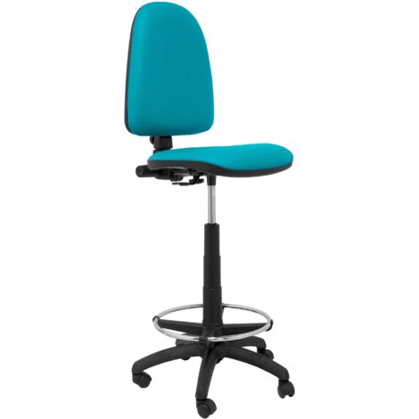 Taburete Ayna similpiel verde turquesa