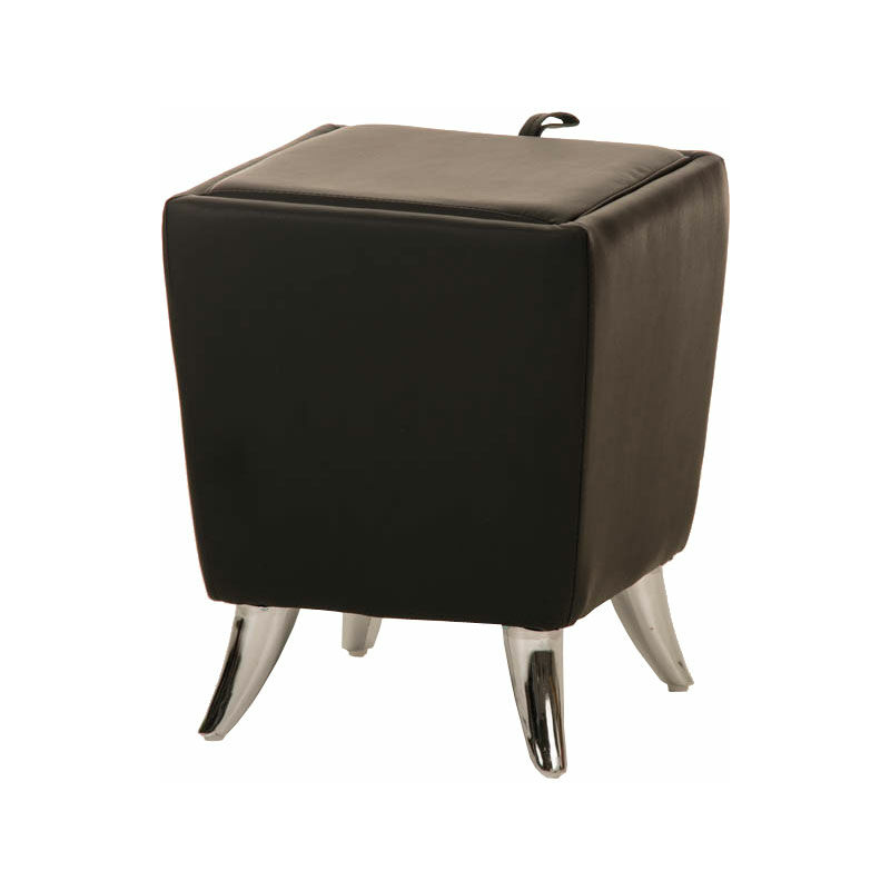 

Taburete Puff De Almacenamiento Roxy Negro