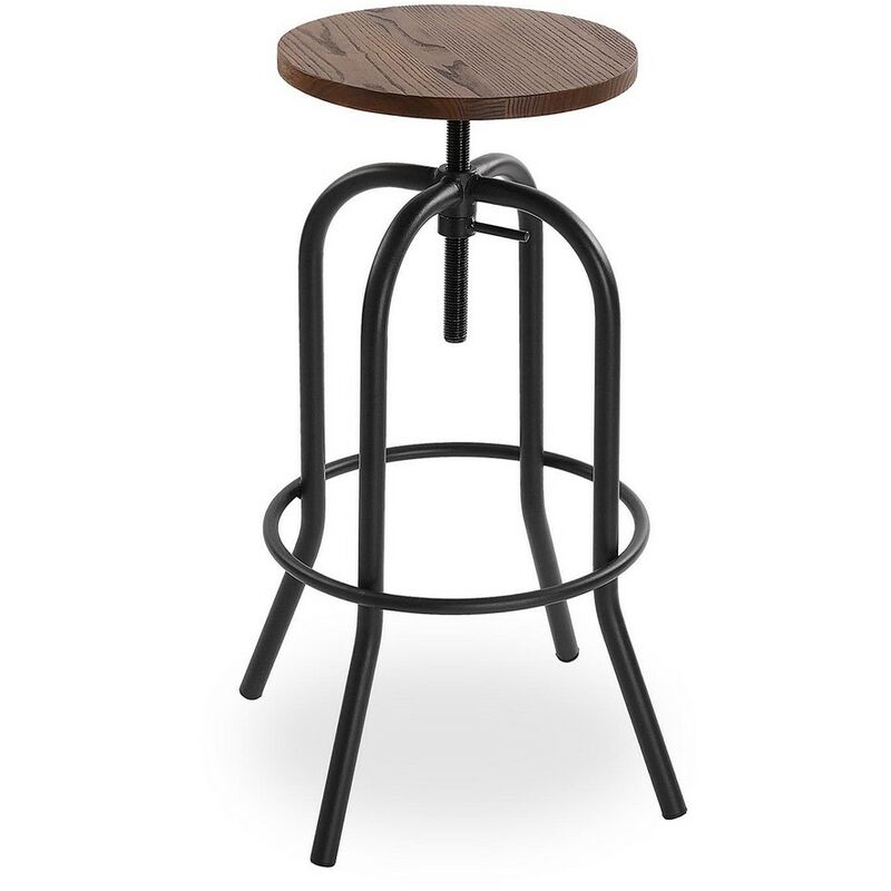

Taburete Bar Goran Madera Metal Madera de olmo (40 x 85 x 40 cm)
