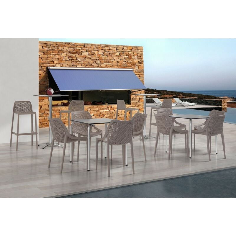 

Taburete BILL, apilable, polipropileno blanco