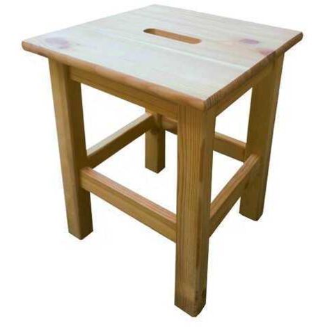 Taburete Blinky Madera Modelo Big-Quadro 30X30X44H