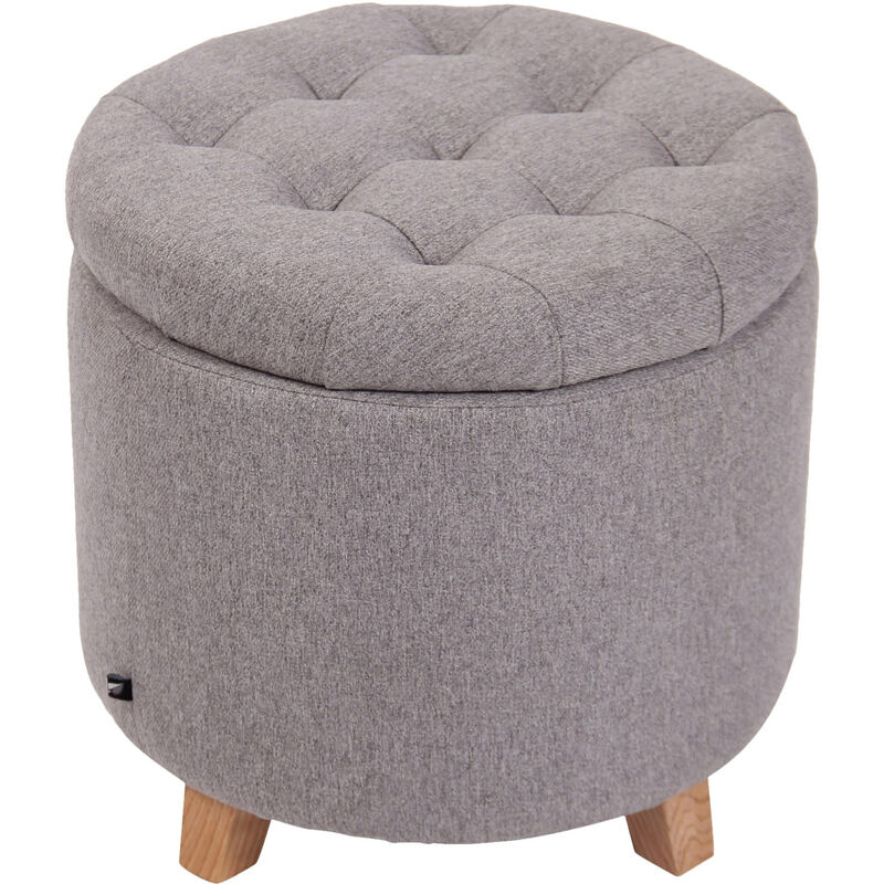 

Taburete de almacenaje Marsa Gris Tela