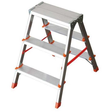 Taburete de aluminio con peldaños de 3+3 Facal