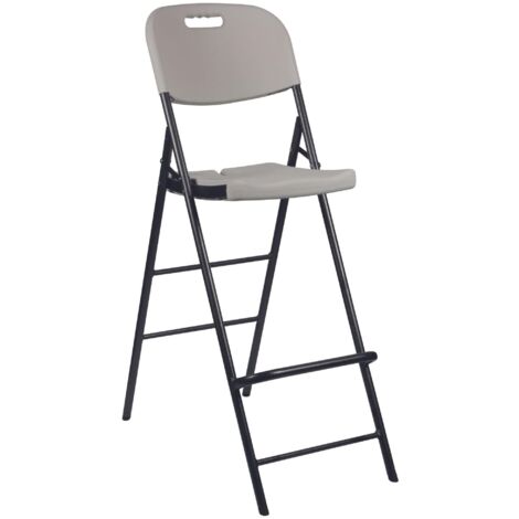 TABURETE DE BAR CON RESPALDO - PLEGABLE