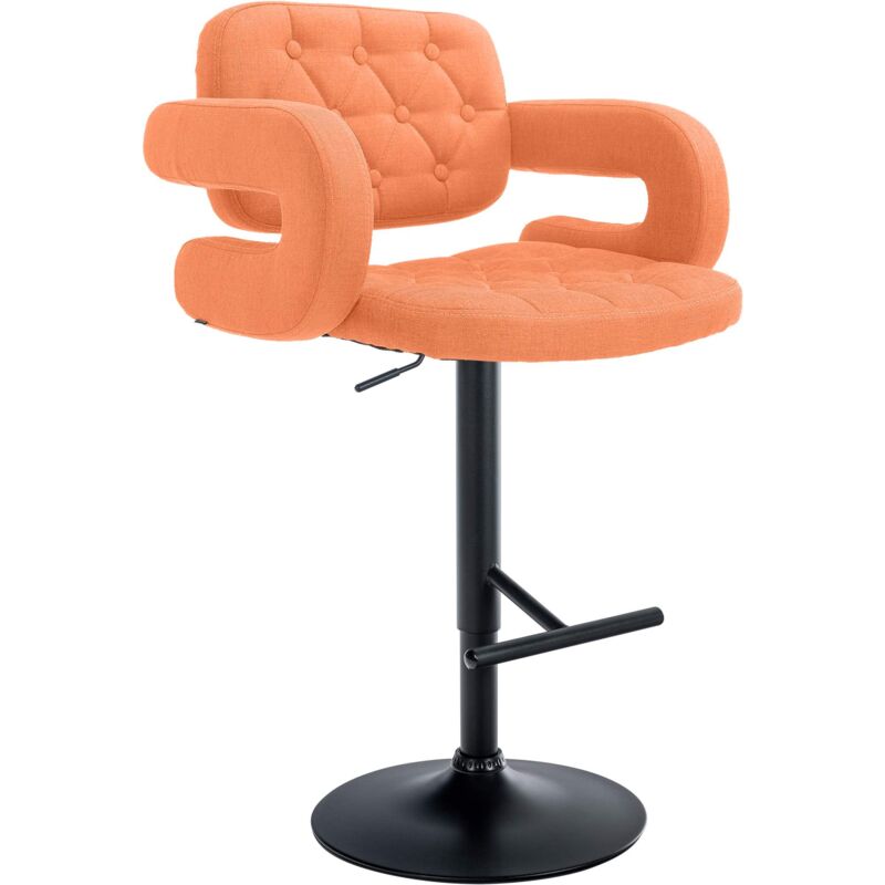 

CLP - Taburete de Bar Dublin en Tela Naranja Negro