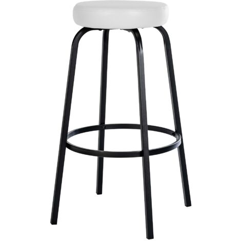 Taburete de bar Kamari Blanco Simil cuero