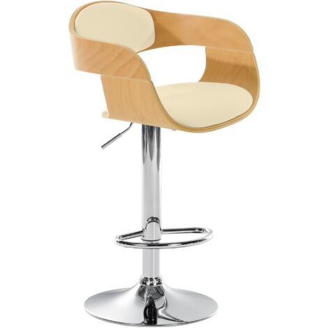 Taburete de bar Kingston Natural/crema