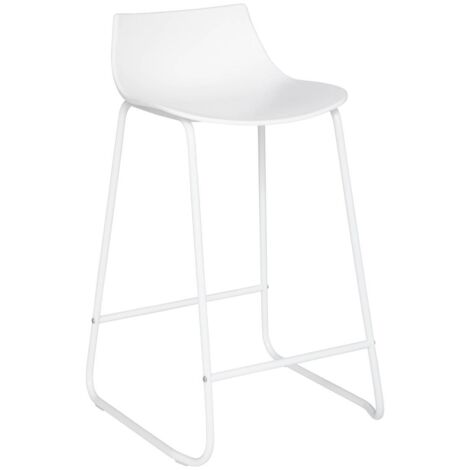 Taburete de bar Otac metal - blanco - Atmosphera créateur d'intérieur