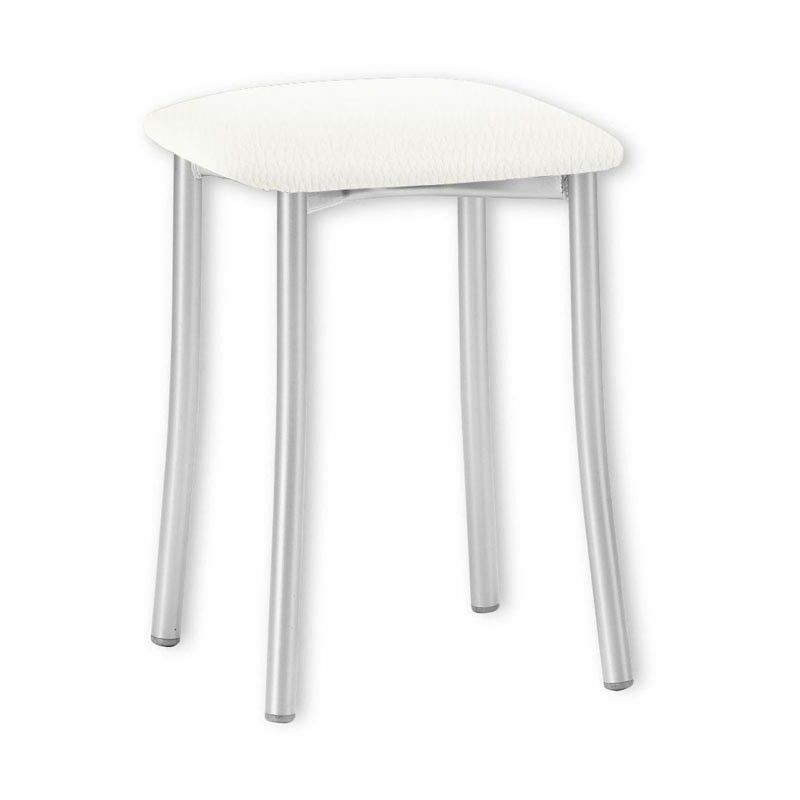 

Taburete de cocina Copa | Tapizado: Polipiel Blanca - Polipiel Blanca