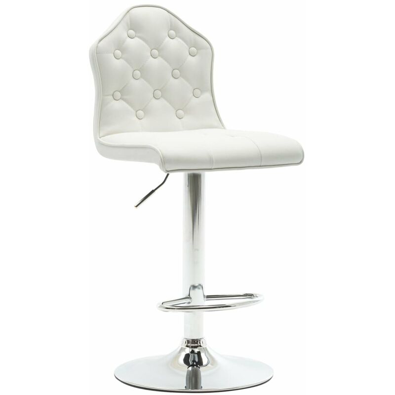 

Taburete de cocina cuero sintetico blanco