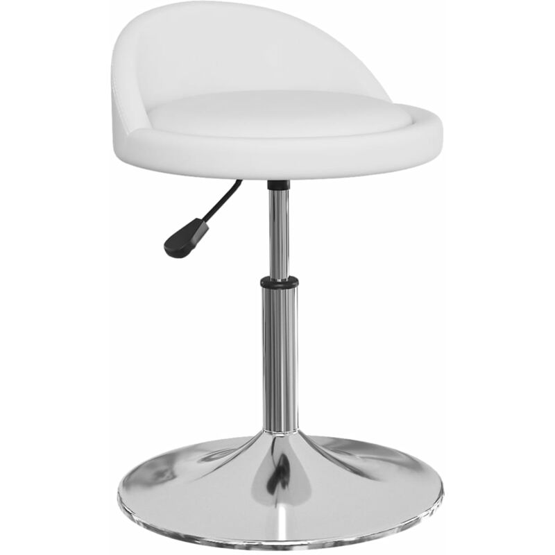 

Taburete de cocina cuero sintético blanco