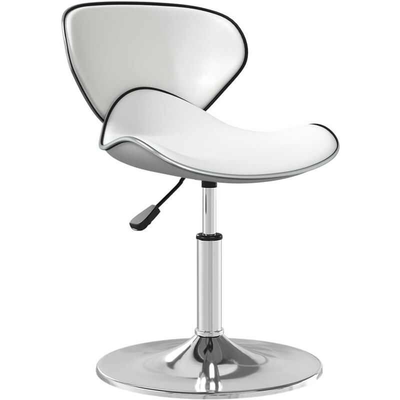 

BHD - Taburete de cocina cuero sintético blanco