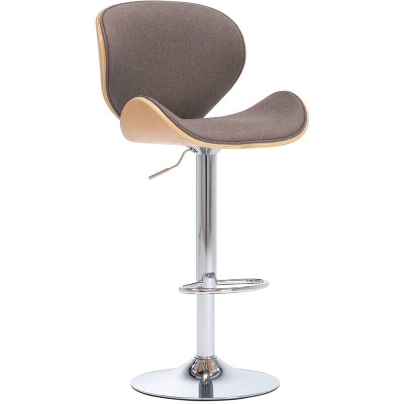 

vidaXL Taburete de Cocina Tela Gris Taupe - Gris Topo