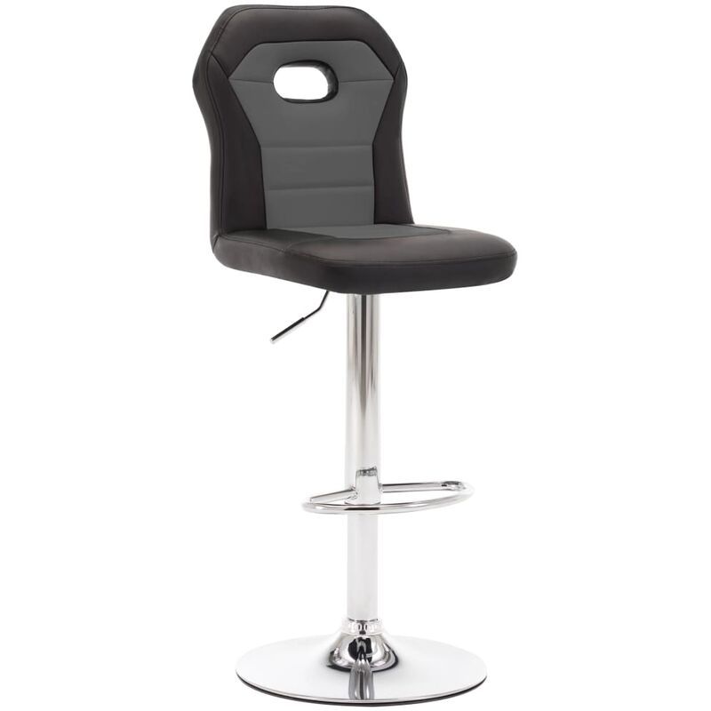 

Taburete de cocina cuero sintético gris