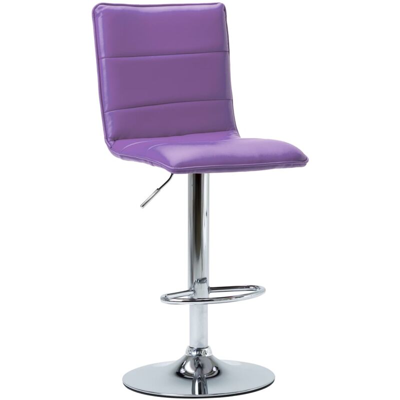 

Taburete de cocina cuero sintético morado