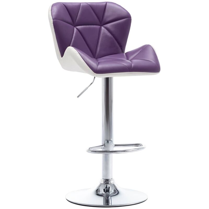 

Taburete de cocina cuero sintético morado