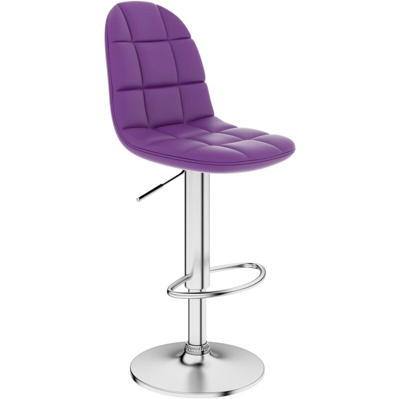 

Taburete de cocina cuero sintético morado