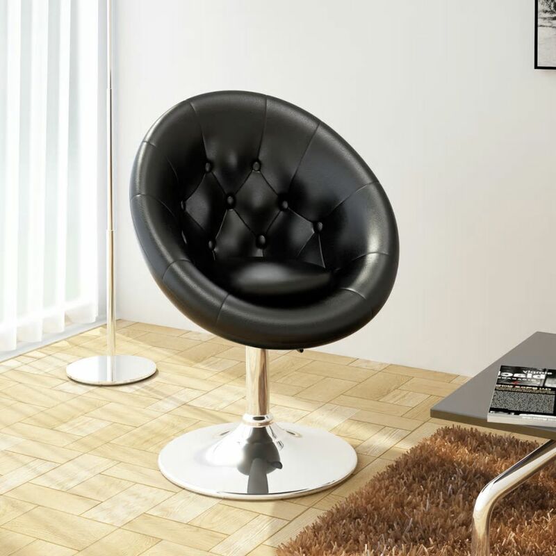 

Happyshopping - Taburete de cocina cuero sintetico negro