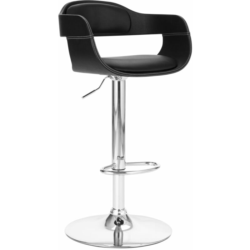 

Taburete de cocina cuero sintético negro