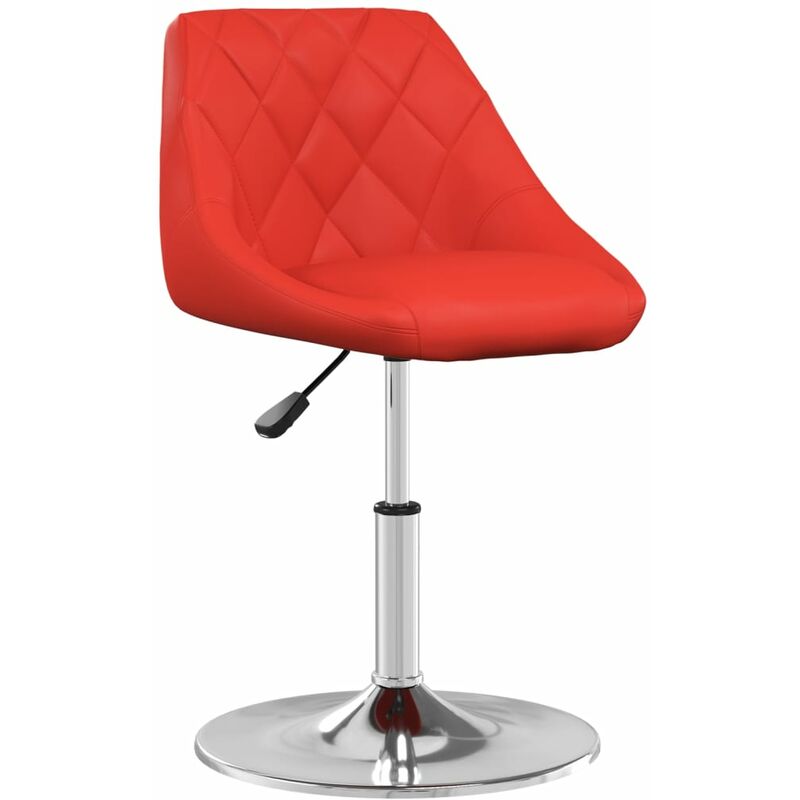 

Taburete de cocina cuero sintético rojo