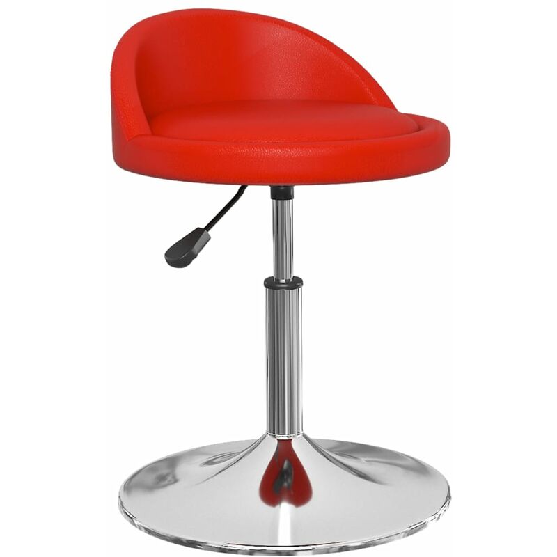 

Taburete de cocina cuero sintético rojo