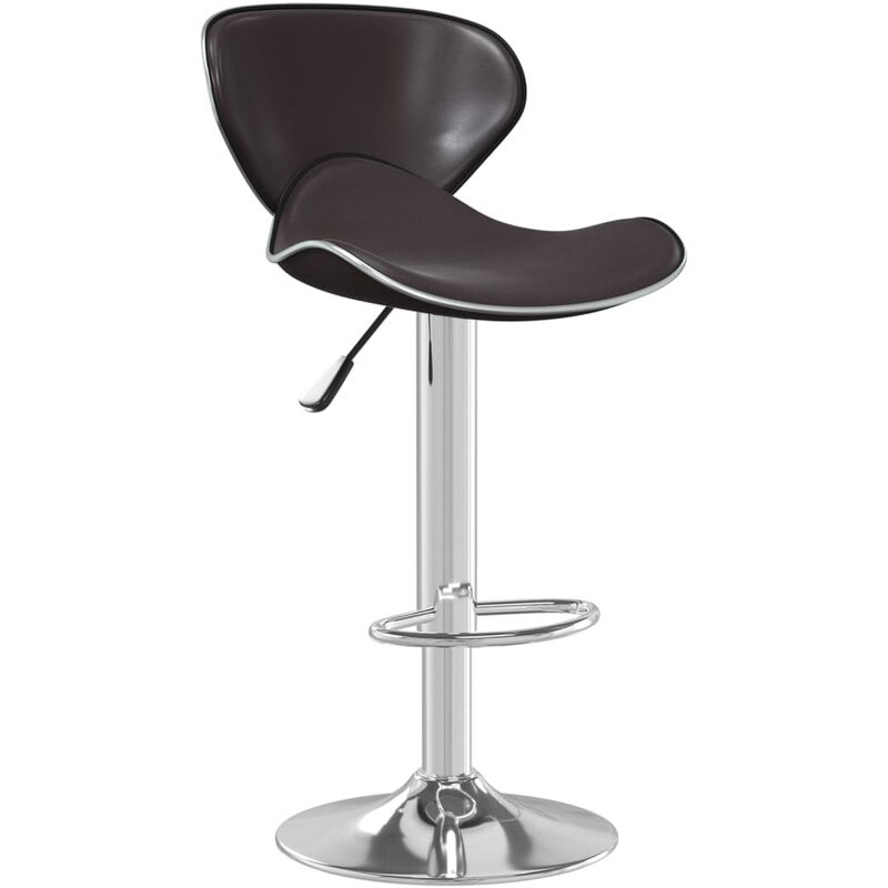 

Taburete de cocina de cuero sintético marrón