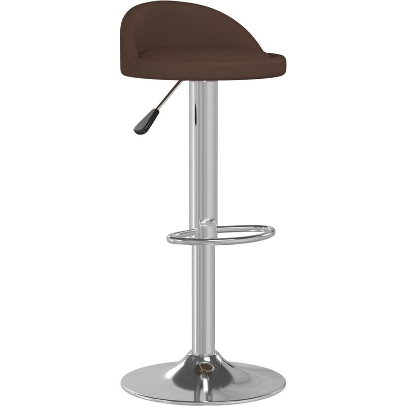 

Taburete de cocina de cuero sintético marrón