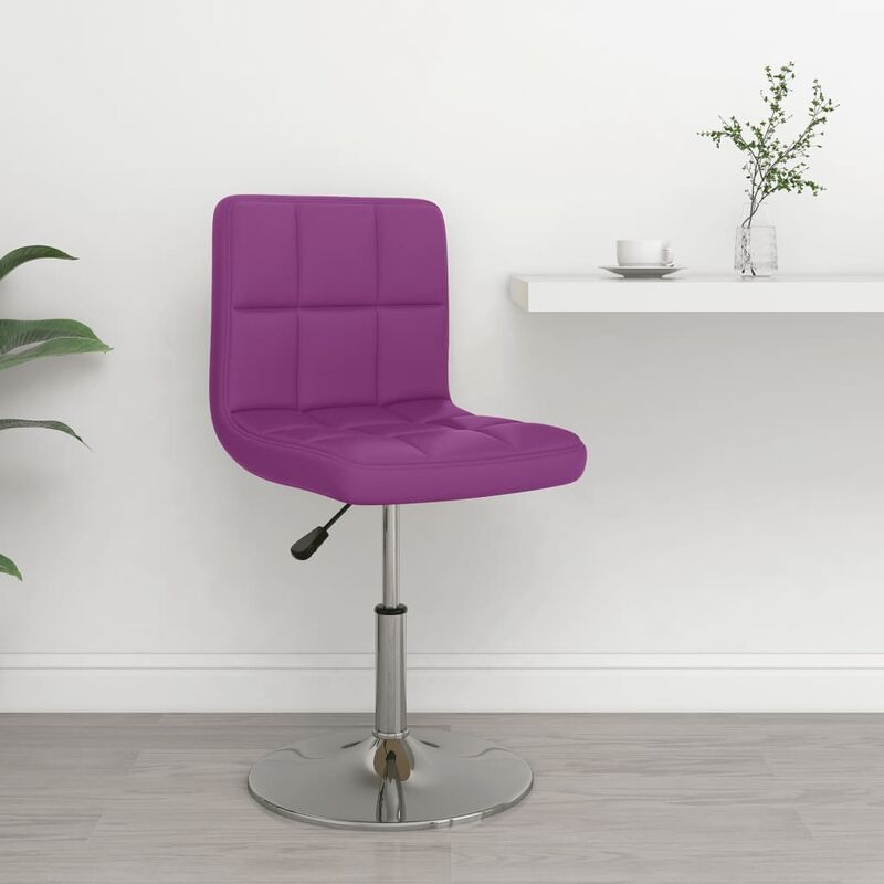 

Taburete de cocina de cuero sintético morado