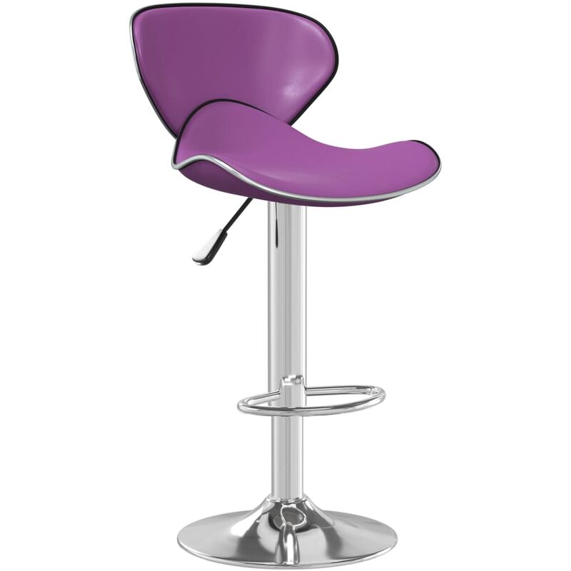 

Taburete de cocina de cuero sintético morado