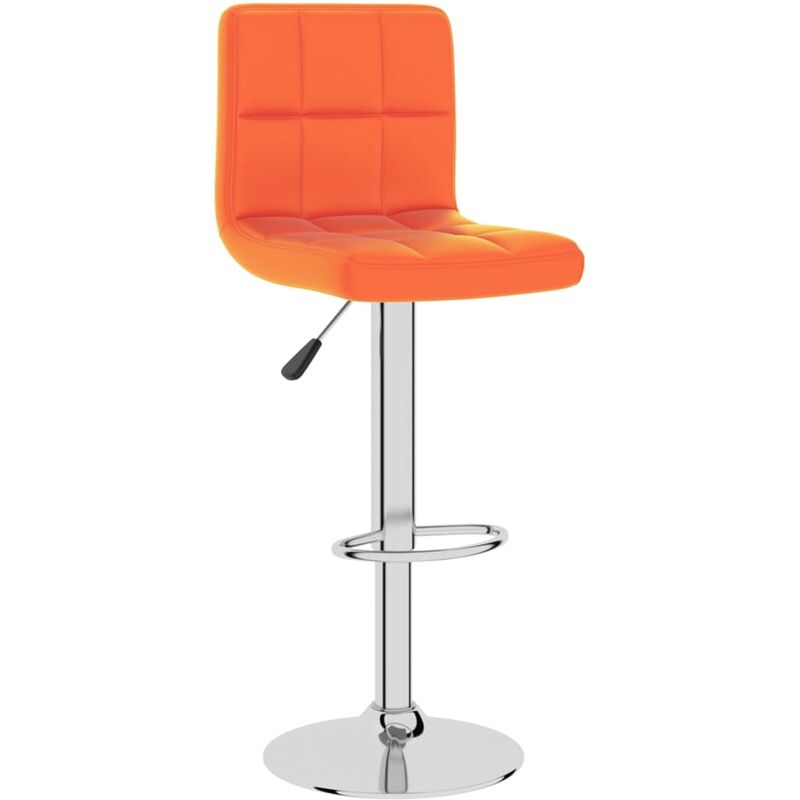 

Taburete de cocina de cuero sintético naranja