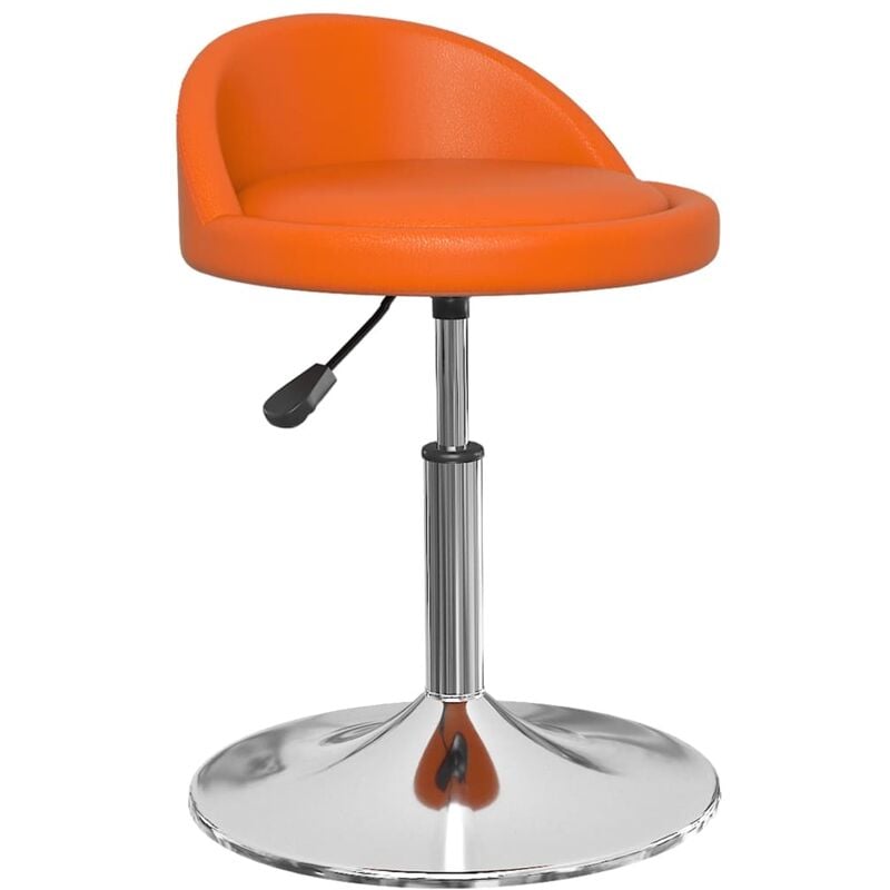 

Taburete de cocina de cuero sintético naranja
