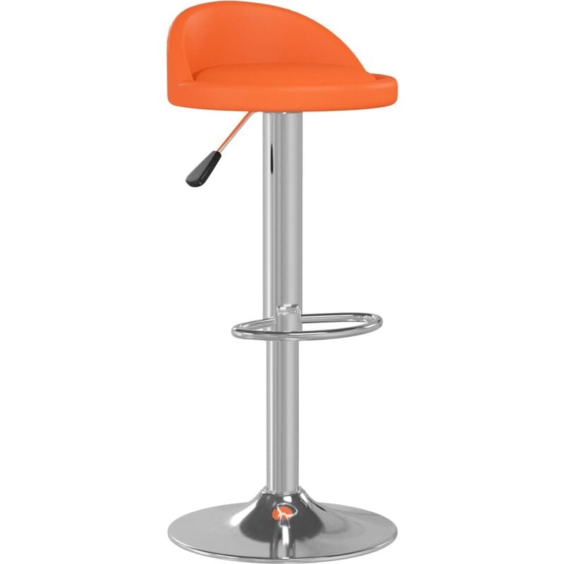 

Taburete de cocina de cuero sintético naranja