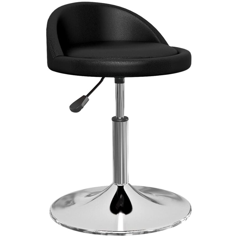 

Taburete de cocina de cuero sintético negro
