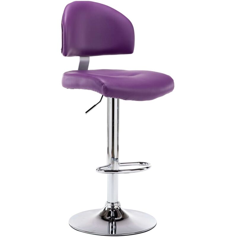 

Taburete de cocina de cuero sintético morado - Púrpura
