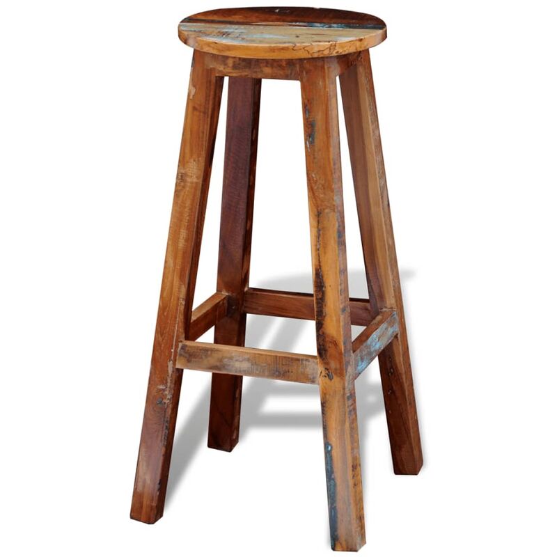

Taburete de cocina de madera maciza reciclada