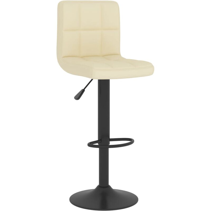 

Taburete de cocina de tela color crema