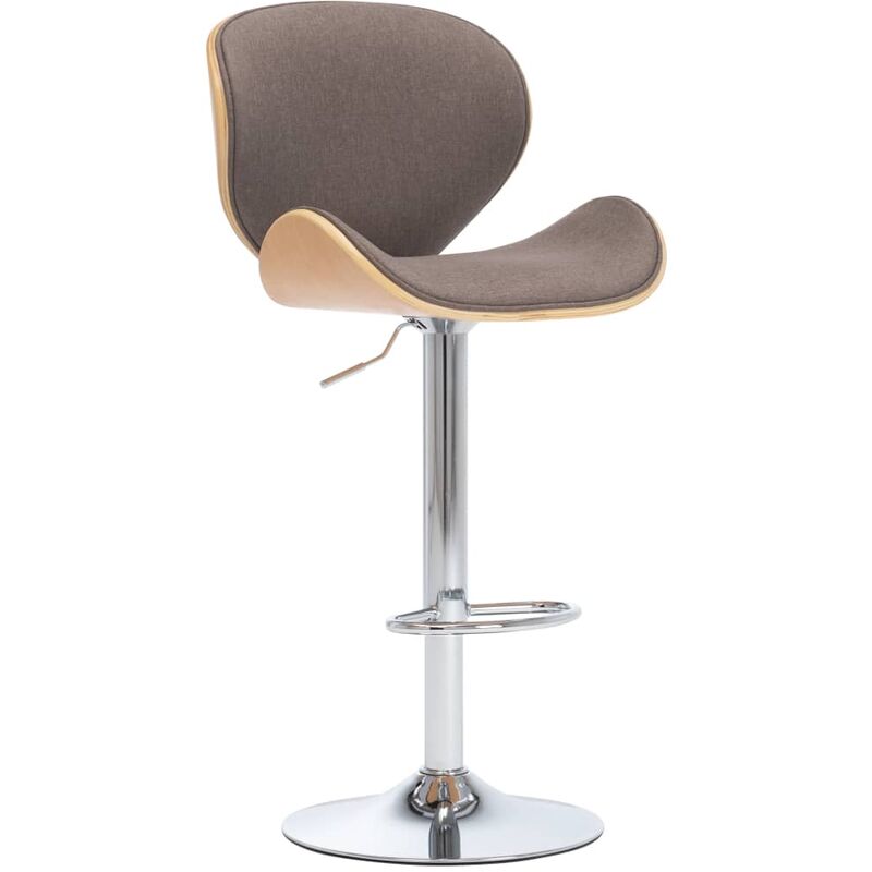 

Taburete de cocina de tela color gris taupe