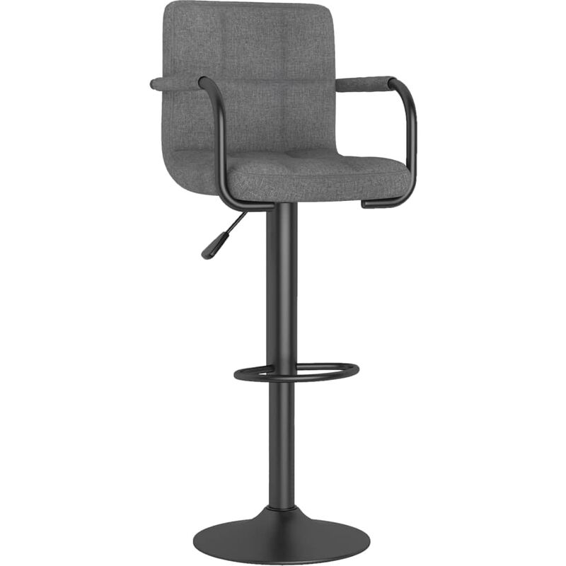 

Taburete de cocina de tela gris claro