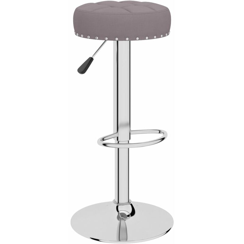 

Taburete de cocina de tela gris taupé
