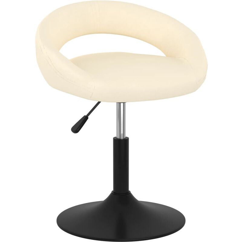

Taburete de cocina de terciopelo crema