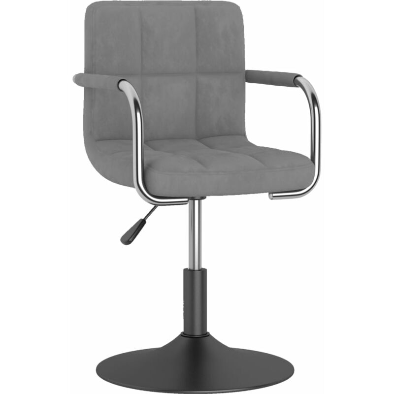 

Taburete de cocina de terciopelo gris claro